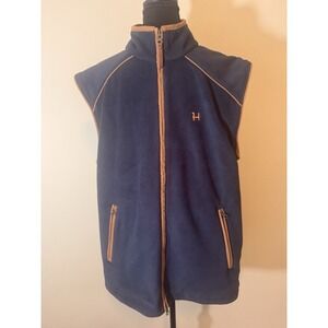 Harkila Sandhem Thermal Polartec Farm Country Fleece Navy Gilet Vest Men Size XL
